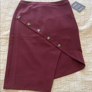 Lost April Asymmetrical Pencil Skirt